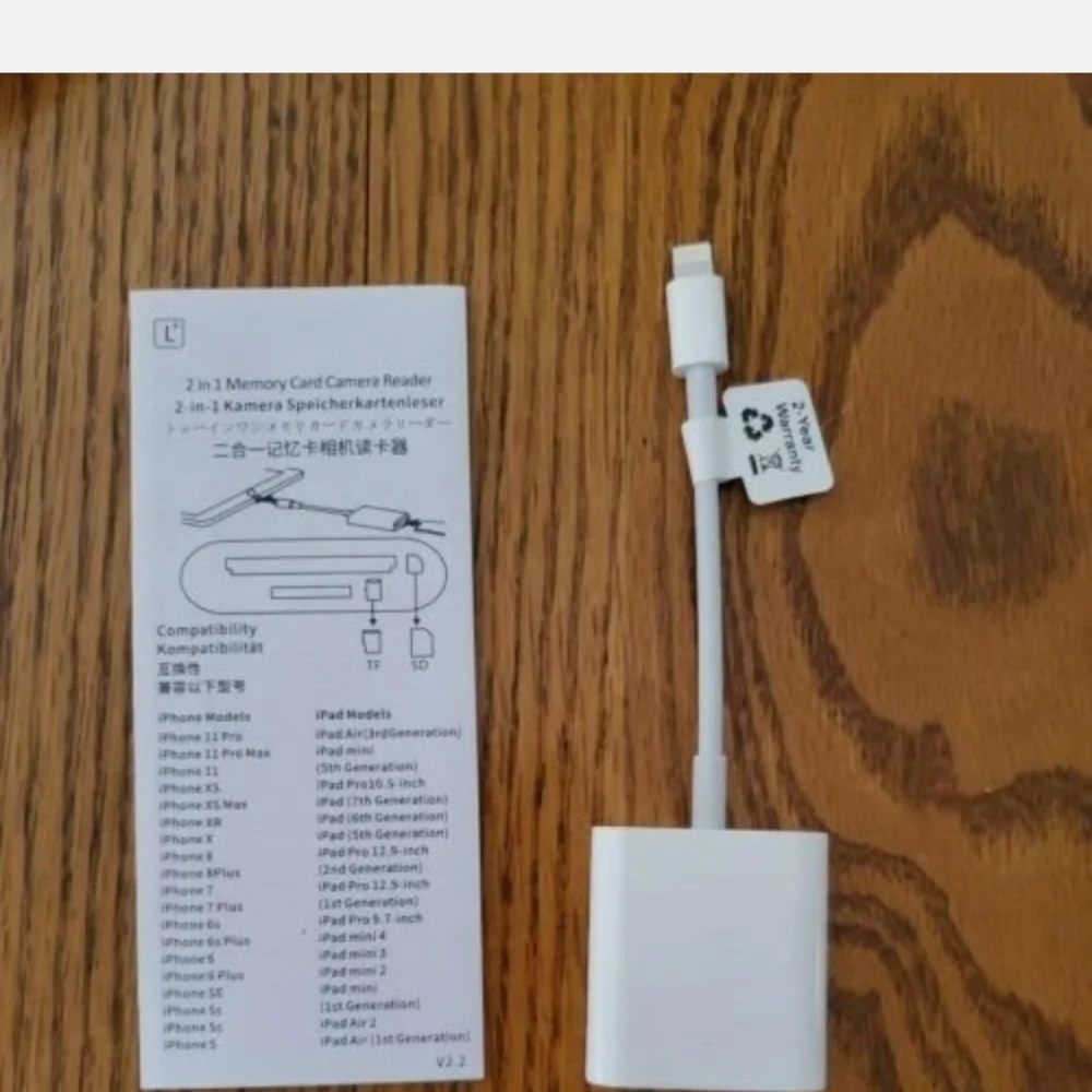 2 in 1 Memory Card Camera Reader